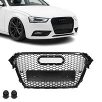 RS išvaizdos Priekinės Grotelės skirtos Audi A4 / S4 B8.5 (12-15), juodos blizgios