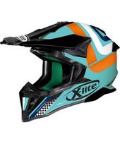 Motokroso šalmas X-Lite X-502 Best Trick, akvamarininis - Juoda / mėlyna
