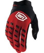 Motokroso pirštinės 100% Airmatic raudonos/juodos - Juoda/raudona
