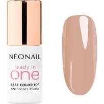 NEONAIL Ready In One 3in1 UV Gel Polish gelinis nagų lakas su deimantų dulkėmis atspalvis 05 One Sand Taupe 7.2 ml