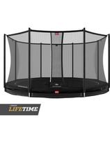 BERG Favorit InGround 380 Black batutas su apsauginiu tinklu Comfort
