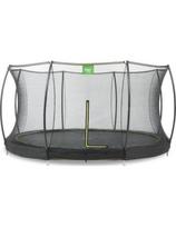Įleidžiamas batutas EXIT Silhouette ø427 cm su apsauginiu tinklu, juodas