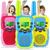 WALKIE TALKIE VAIKAMS 3VNT. Radijo stotelės, didelio nuotolio rinkinys