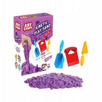 Kinetinis smėlis, smėlio papildymas 1 kg, violetinė spalva Art Craft