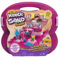 Spin Master kinetinis smėlis, rožinis ledų rinkinys, 3 spalvos