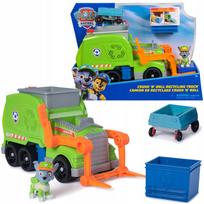 PAW Patrol transporto priemonė su figūrėle: Rocky rūšiavimo šiukšliavežė Crush N’ Roll