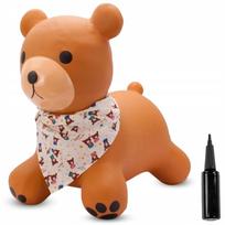 Sun Baby guminis šokliukas vaikams su pompa TEDDY, smėlio spalvos