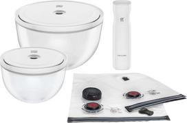 Zwilling Vakuuminiai stikliniai dubenėliai Fresh & Save su maišeliais ir pompa, 5 dalių rinkinys