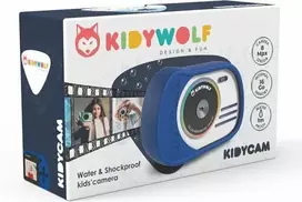 KIDYWOLF vandeniui atsparus skaitmeninis fotoaparatas, tamsiai mėlynas, KIDYCAM-BU