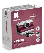 KIDYWOLF KIDYWOLF momentinis fotoaparatas su terminiu spausdinimu, raudonas, K-PRINT-RD