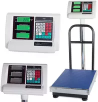 Elektroninės platforminės svarstyklės su atlošu 100 kg, 30x40 cm