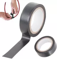 Izoliacinė PVC juosta, 17 mm x 9 m, juoda, atspari vandeniui
