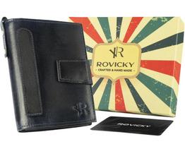 Retro stiliaus odinė vyriška piniginė Rovicky