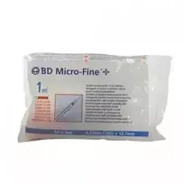 B.D Becton Dickinson Insulinos švirkštas U 100 1ml 29g 10 vnt.
