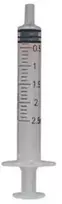 ICO Sterilus švirkštas Storas antgalis 2,5ml