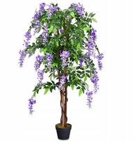 Promotions Dirbtinis augalas medis, vijokliniai gėlių žiedai, 150 cm
