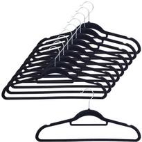 Storage Solutions Drabužių pakabos 10 vnt. juodos sukamos
