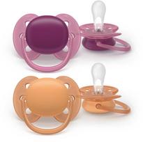 Philips Avent - Itin minkštas čiulptukas, 18+m, lyserød/oranžinė