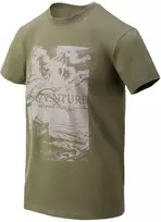 Marškinėliai Helikon-Tex Adventure Is Out There, Olive Žalias
