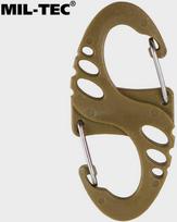Karabinai Mil-Tec S-hook, 10vnt., Coyote