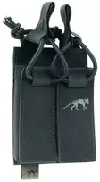 Dvigubas velcro pistoleto dėtuvių dėklas Tasmanian Tiger, Juoda