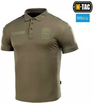 Taktiniai marškinėliai M-Tac Elite Tactical Coolmax, polo stiliaus, Olive Žalias