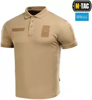 Taktiniai marškinėliai M-Tac Elite Tactical Coolmax, polo stiliaus, Coyote