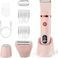 Veet Scttomon elektrinis 3 viename moteriškas trimeris IPX7, bikini, veidui, kūnui, USB-C