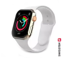 Swissten Silicone Band for Apple Watch 1/2/3/4/5/6/SE / 42 mm / 44 mm / White