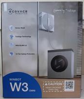 Ecovacs Window Cleaning Robot | WINBOT W3 OMNI | Corded/Cordless | 8000 Pa | White/Silver | MISSING INNER PACKAGING, WET WATER TANKS, DIRTY AND SCRATCHED ITEM. BOTTLE WITHOUT LIQUID