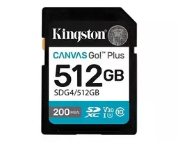 Memory card SD 512GB Canvas Go Plus 200/160MB/s C10 U3 V30