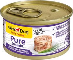 Gimcat GIMDOG Little Darling Pure Delight Chicken with tuna - wet dog food - 85g