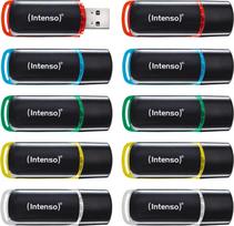 Intenso 3511551 USB flash drive 4GB USB Type-A 2.0 Black, Red, Green, Transparent, Yellow, Blue