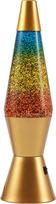 Itotal - Spaceship LED Glitter Lamp with gold base and rainbow glitter - Rainbow (XL3338)
