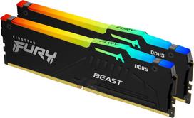Kingston Technology FURY Beast 64GB 6000MT/s DDR5 CL36 DIMM (Kit of 2) RGB