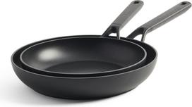 Kitchenaid - Classic Forged Frypan Set - Black - 20 cm + 28 cm