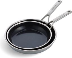 Kitchenaid - Multiply Frypan Set - Silver - 24 cm + 28 cm