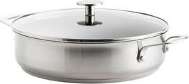 Kitchenaid - Stainless Steel Sheet Skillet with 2 Side Handles - Silver - 28 cm