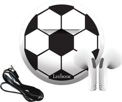 Lexibook - Football In-Ear Bluetooth® earbuds with charging storage case (HPBT05FO)