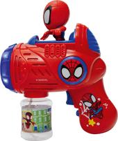 Lexibook - Spidey & His Amazing Friends Electronic Bubble gun with 3D figurine and light & sound effects (PRB30SP)