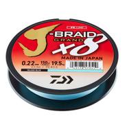 Pintas valas Daiwa J-Braid Grand X8 Blue, 135 m - 0,18mm