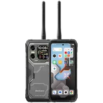 Blackview XPLORE 1 Walkie-talkie 22km 5G Rugged Phone 6.78-inch FHD 2460x1080 120Hz+2.01-inch 296x240 12+256GB MTK Dimensity 7050 octa-core 2.4Ghz Cam 50+64MP+20MP Night Vision 20000mAh NFC Gorilla Glass 5 Android 15 MIL-STD Black