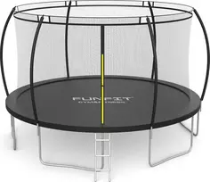 Sodo batutas „Funfit 3125“ su vidiniu tinklu, 16 pėdų (490 cm)