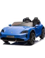 Elektromobilis Porsche Taycan Turbo S mėlynas