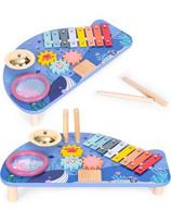 Muzikinis stalas su instrumentais, jūrų tema, ECOTOYS