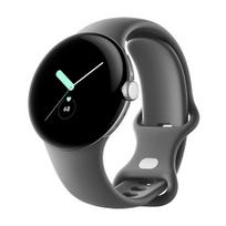 Išmanusis laikrodis Google Pixel Watch LTE 41mm Polished Silver korpusas su Sport juosta - Charcoal | null | 840244600341