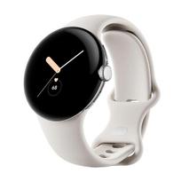 Išmanusis laikrodis Google Pixel Watch WiFi 41mm Polished Silver korpusas su sportine apyranke - Chalk | GA03182-DE | 840244600181