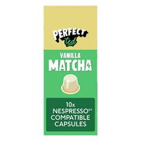 Vanilės skonio matcha žaliosios arbatos kapsulės Nespresso® Original kavos aparatams PerfectTed, 10 vnt.