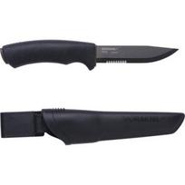 Peilis Morakniv Bushcraft SRT, juodas, dalinai dantytas ašmenimis