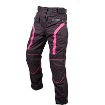 Moteriškos motociklininkų kelnės W-TEC Durmanes Lady - Pink-Black